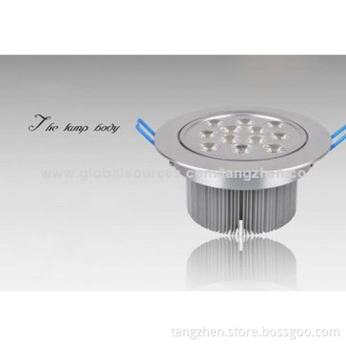 12W high power LED recessed ceiling spotlights, energy-saving lamps indoor lighting shop